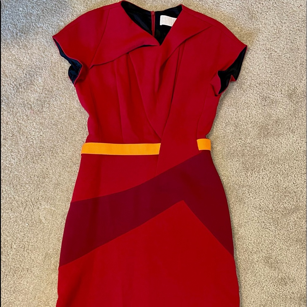 Peter Pilotto cheat pleated flared midi dress. Never worn, Excellent condition